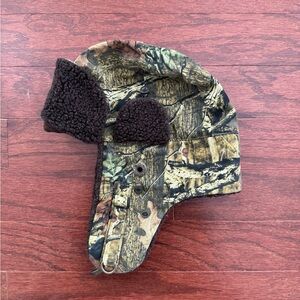 Mossy Oak Brown Aviator Hat